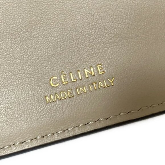 CELINE - Black Leather Trifold Wallet 245-070125 - Picture 6 of 6